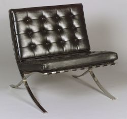 Two Mies van der Rohe Barcelona Chairs